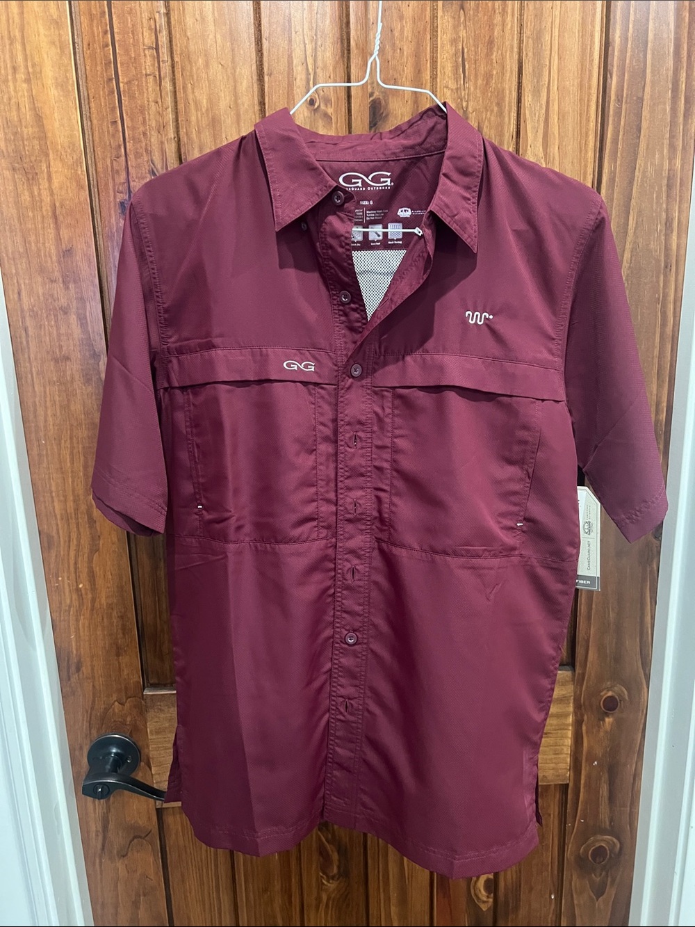 G.G. Men's King Ranch Maroon Fishing Shirt